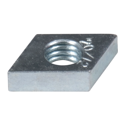 Hammerkopf Gewindeplatte 20/12 - M4 - ZN