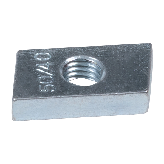 Hammerkopf Gewindeplatte 50/40 - M6 - ZN