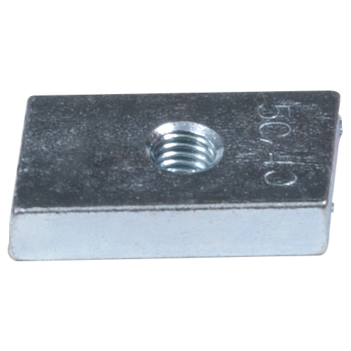 Hammerkopf Gewindeplatte 50/40 - M6 - ZN