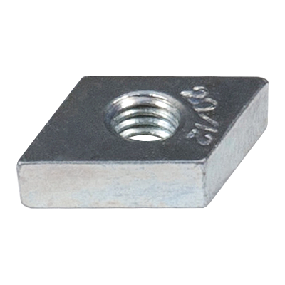 Hammerkopf Gewindeplatte 20/12 - M4 - ZN