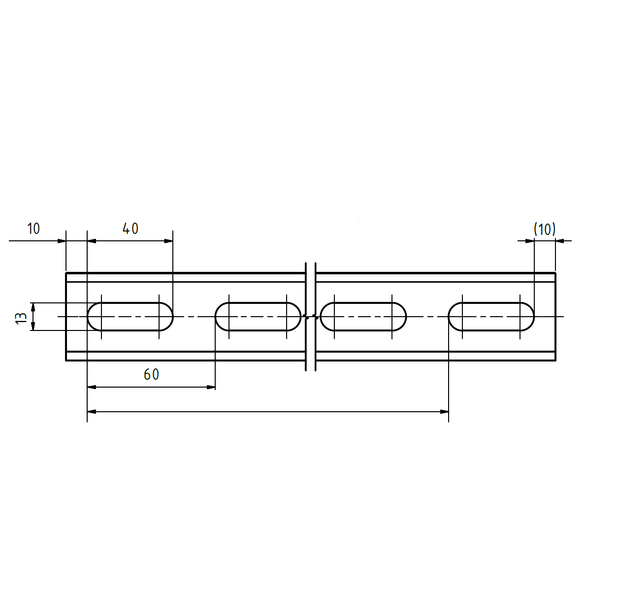 Profil 41/41 - 2,5 mm - 1.000 mm - gelocht - WB