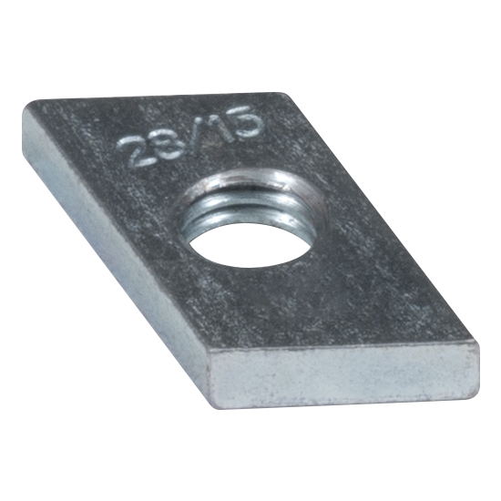 Hammerkopf Gewindeplatte 28/15 - M5 - ZN