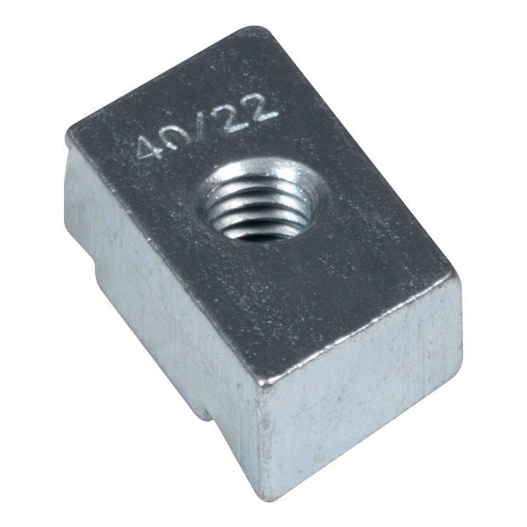 Hakenkopf Gewindeplatte 40/22 - M6 - ZN