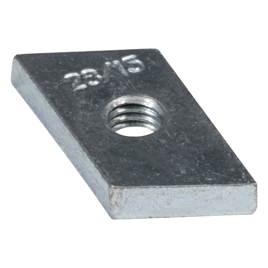 Hammerkopf Gewindeplatte 28/15 - M5 - ZN