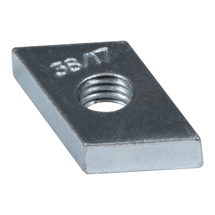 Hammerkopf Gewindeplatte 38/17 - M6 - ZN