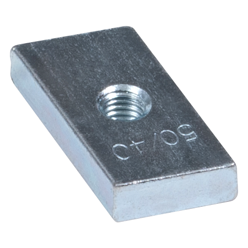 Hammerkopf Gewindeplatte 50/40 - M6 - ZN