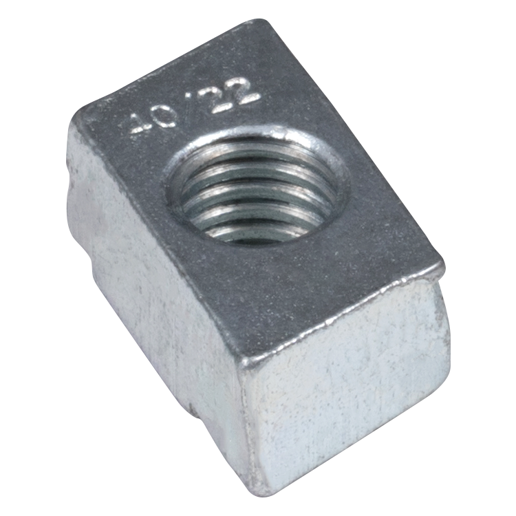 Hakenkopf Gewindeplatte 40/22 - M6 - ZN